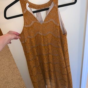 Lacey yellow gold dress
